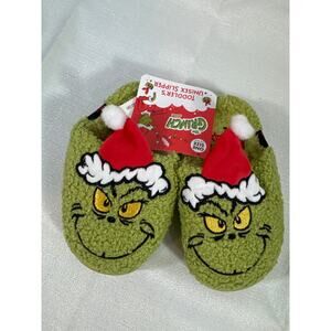 The Grinch Toddler Slippers Unisex -NWT -One Size 6" long